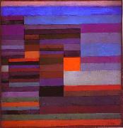 Paul Klee Fire in the Evening painting